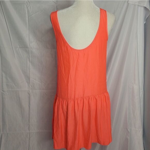 SILENCE + NOISE UO hot pink barbiecore drop‎ waist sleeveless mini dress M - Picture 6 of 10